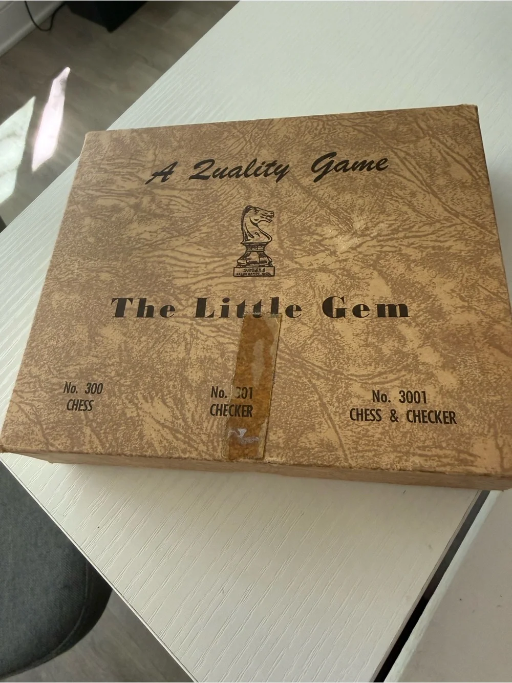 William F. Drueke & Sons The Little Gem Travel Chess Set #300 Circa 1950’s